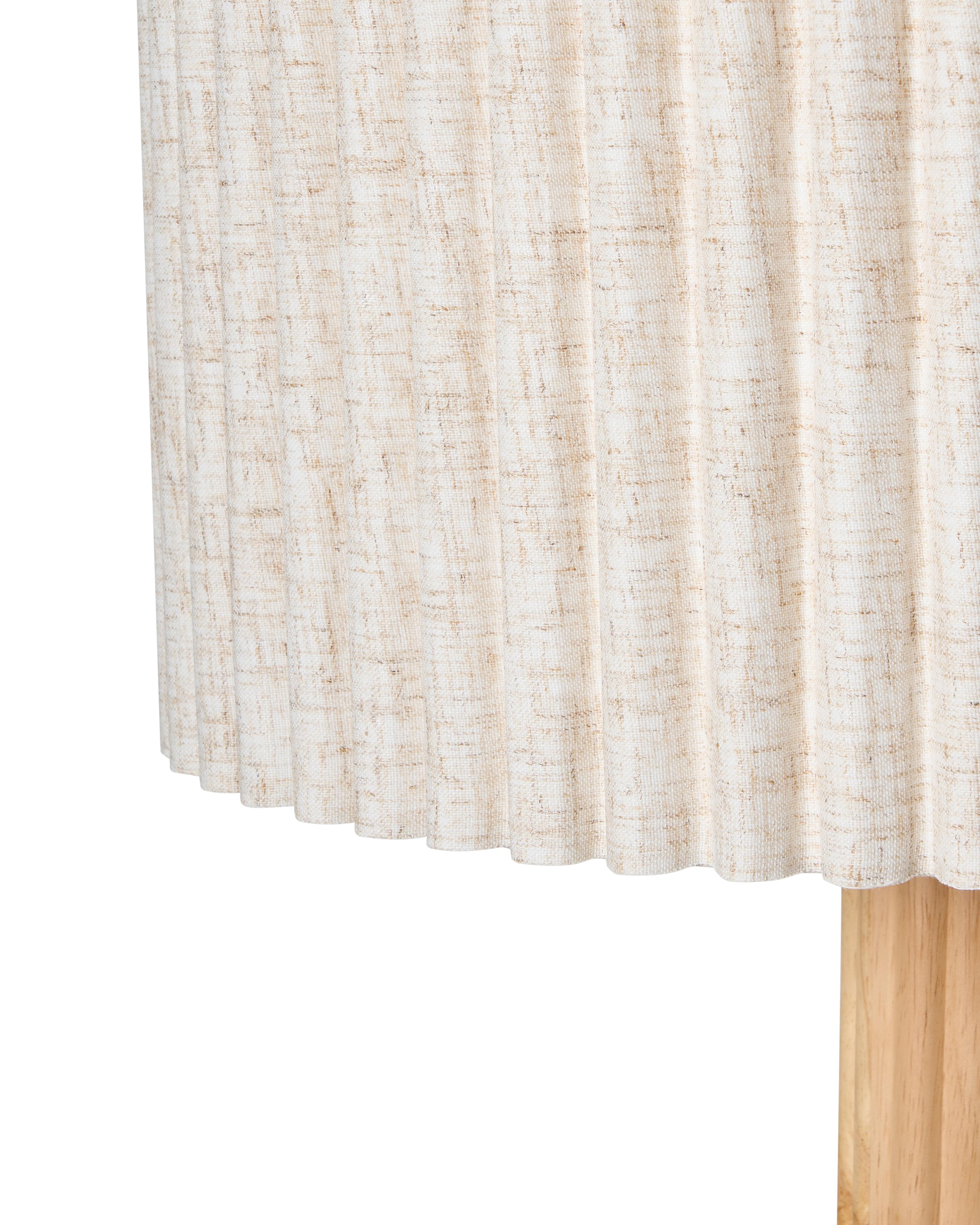 Staande lamp BELESSA Linnen Lichtbeige