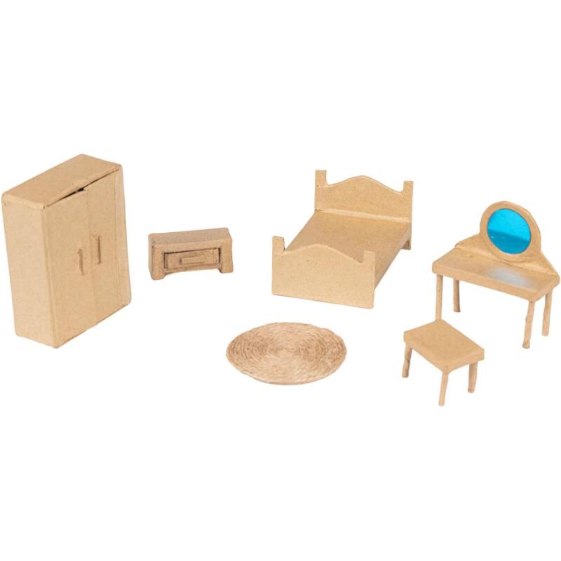 Assortiment de 6 miniatures - Chambre - Kraft