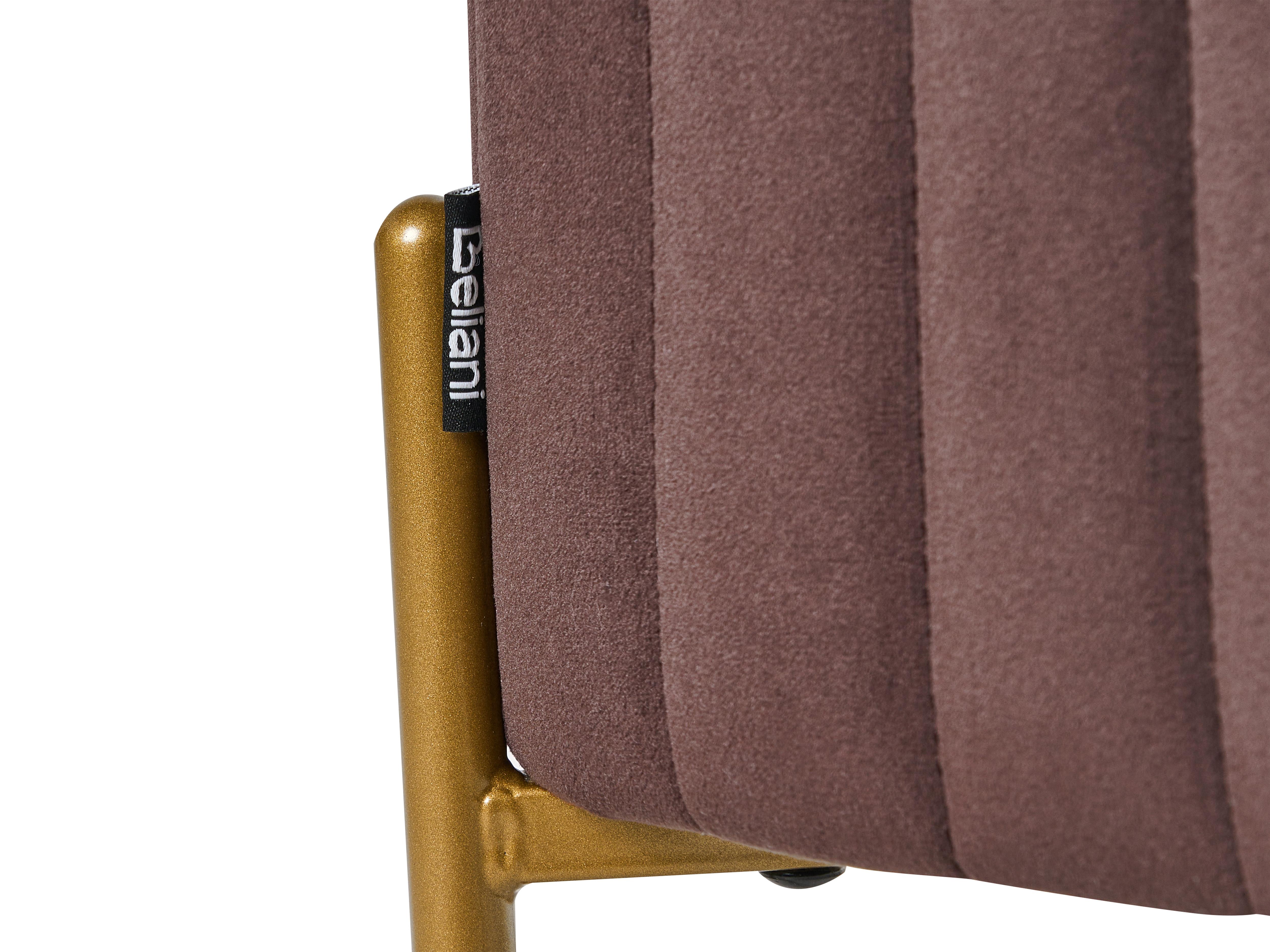 Hocker UTAH Fluweel Donkerbruin