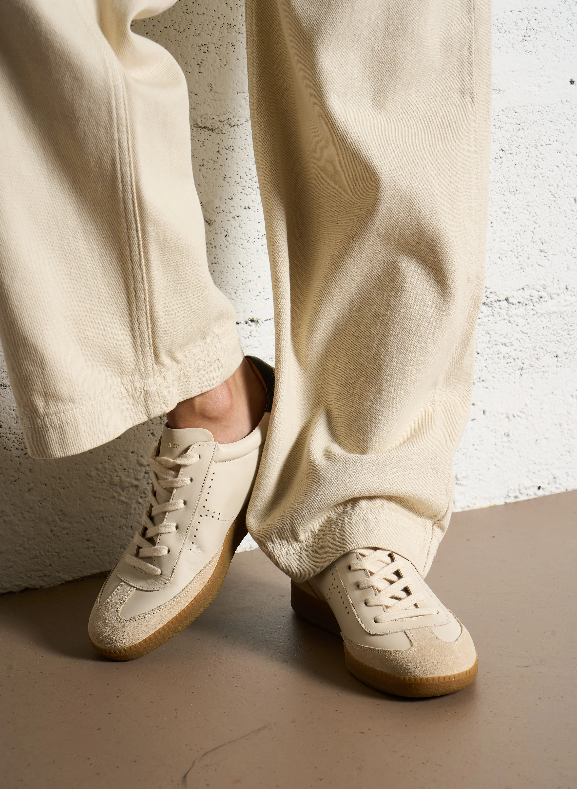 SOLVEIG - Baskets basses en cuir | Multicolore