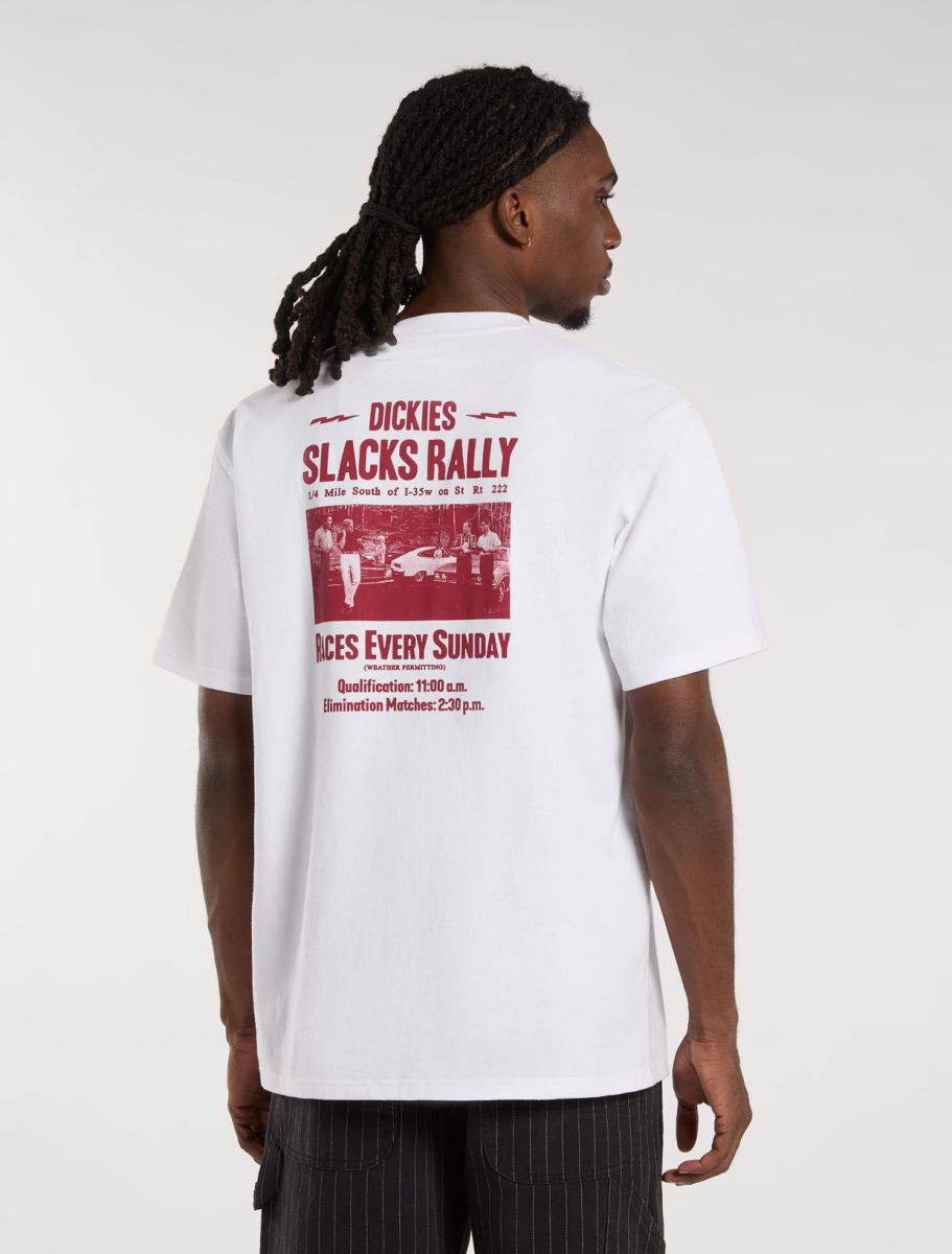 Dickies Slacks Rally SS Tee White