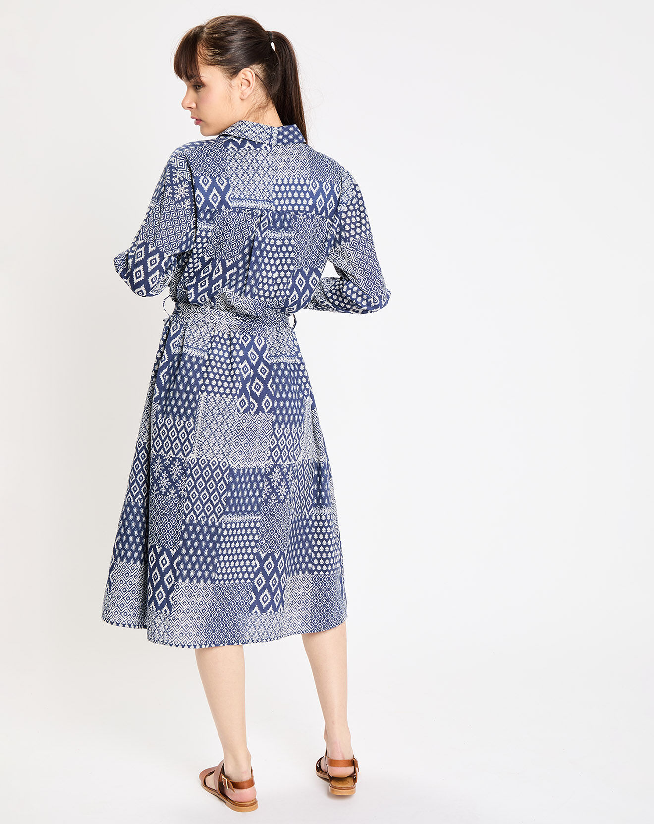 Jodhpur Robe Ramelia indigo/blanc