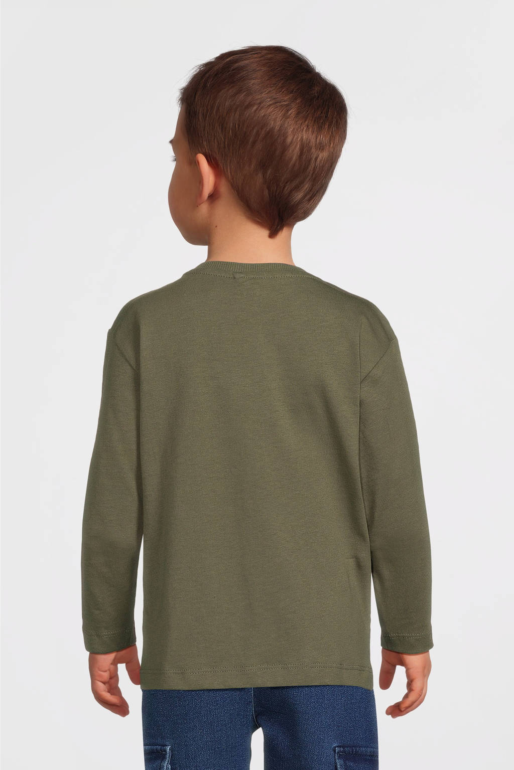 NAME IT longsleeve NMMVAGNO met printopdruk olijfgroen