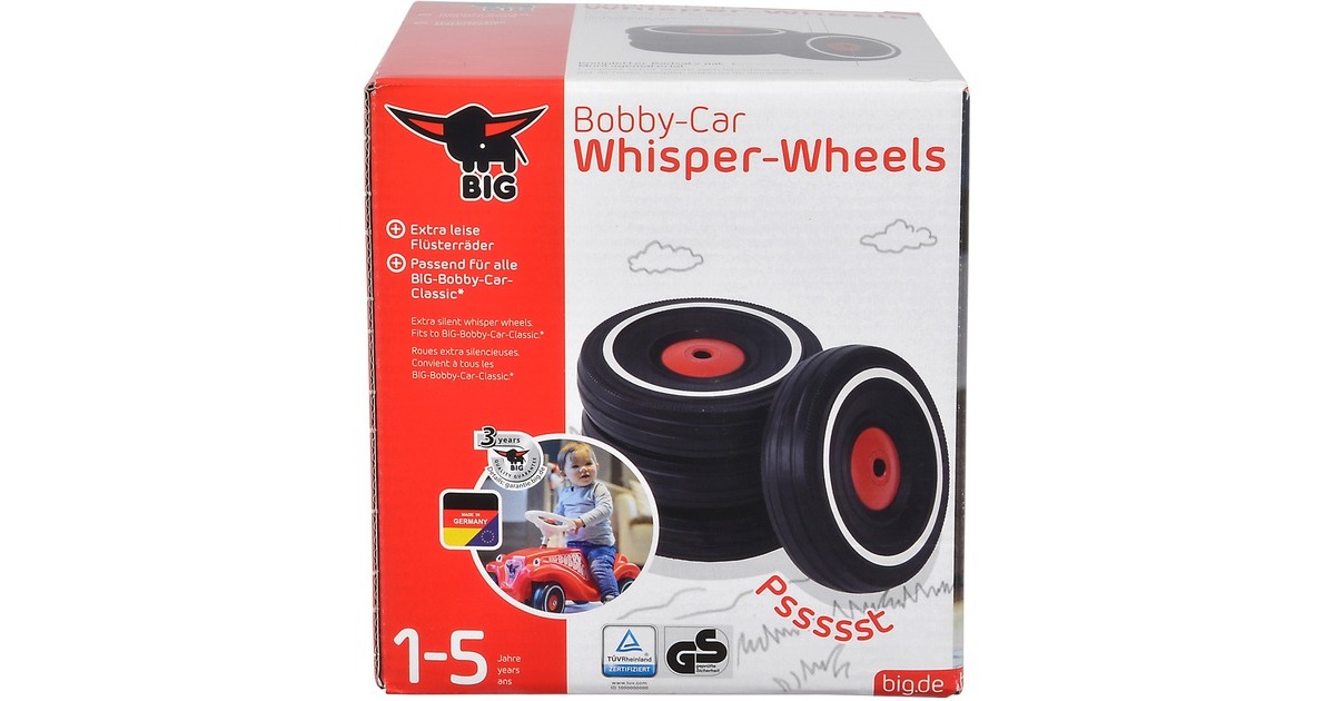 BIGBobby Car - Loopauto Fluisterwielen Wielen set  (4 stuks)