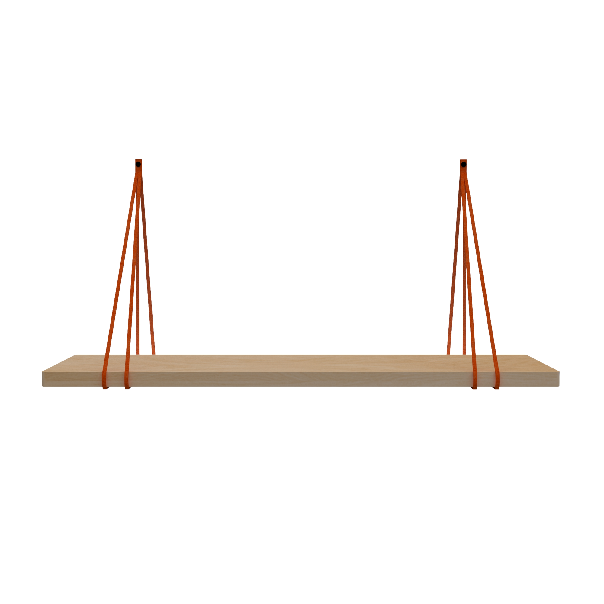 Leren split-plankdragers Suede Brick - 2 stuks