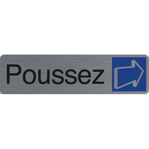 Plaque de signalisation 'Poussez'