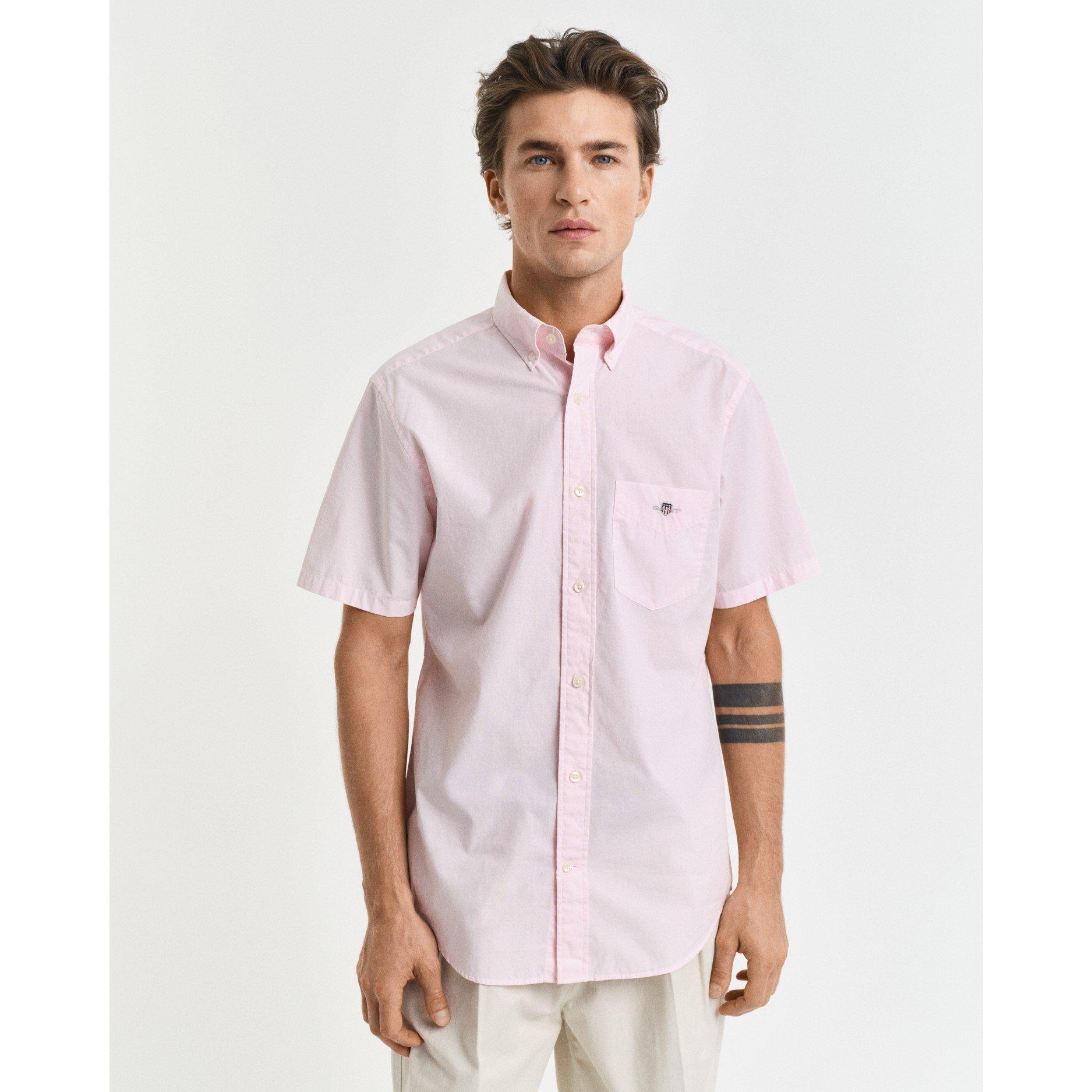 Gant Regular Fit Classic Poplin Short Sleeve Shirt