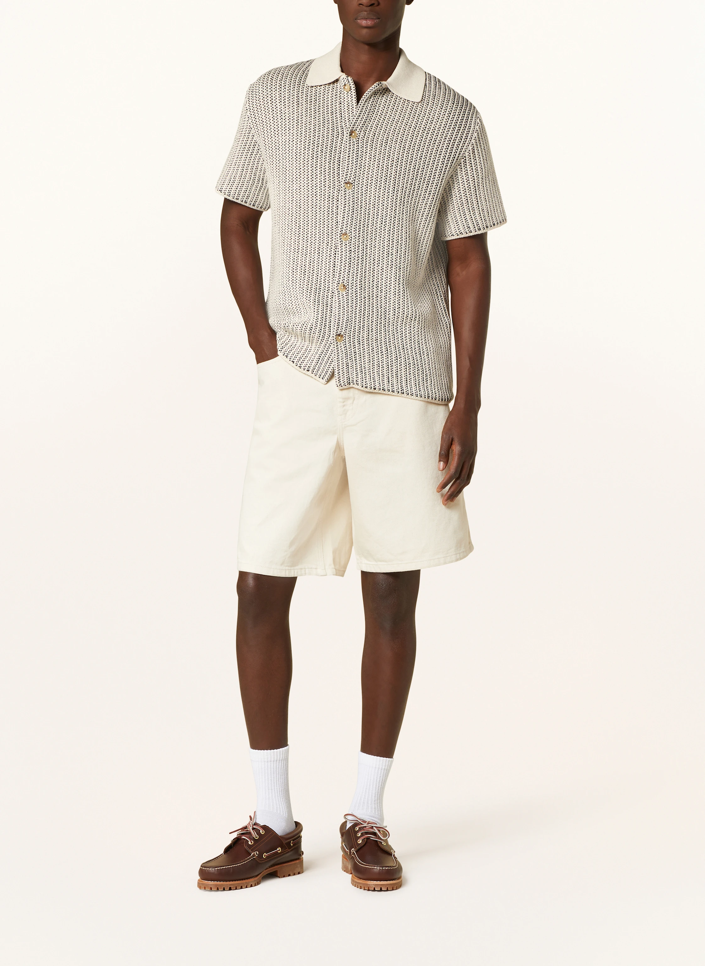 LES DEUX Strickhemd EASTON Comfort Fit