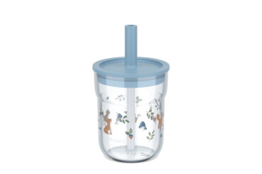 Mepal Mio kinderglas 250 ml met rietje Little Dutch - Forest Friends