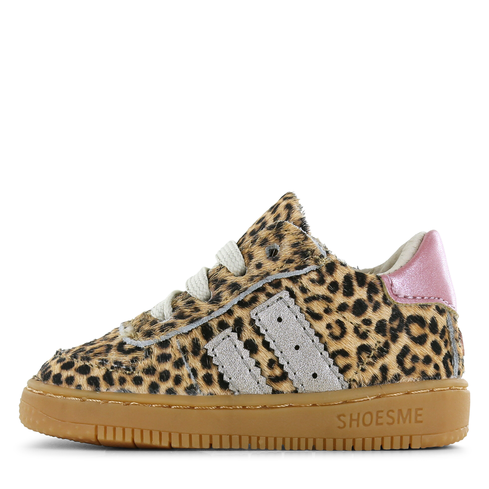Shoesme Wildleder-Trainer mit Panther-Print