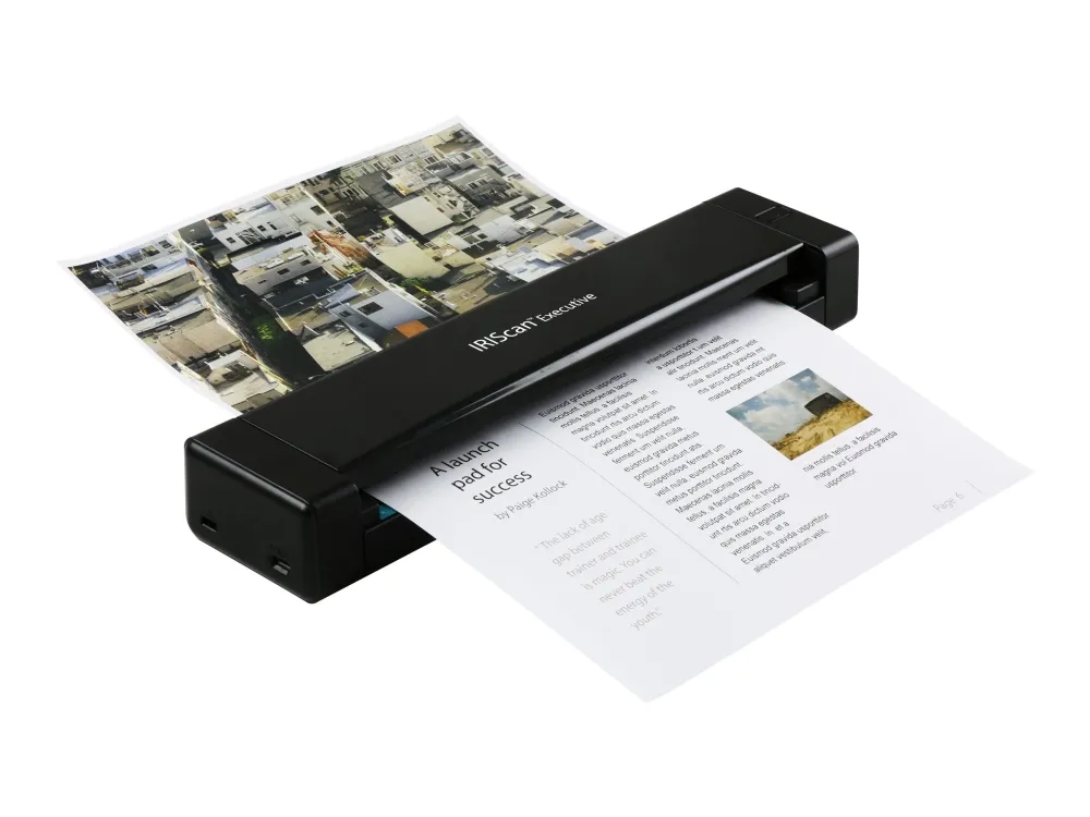 IRIS IRIScan Executive 4 - Scanner med papirfødning - Dual CIS - Duplex - 216 x 813 mm - 600 dpi x 600 dpi - op til 100 scanninger pr. dag - USB 2.0