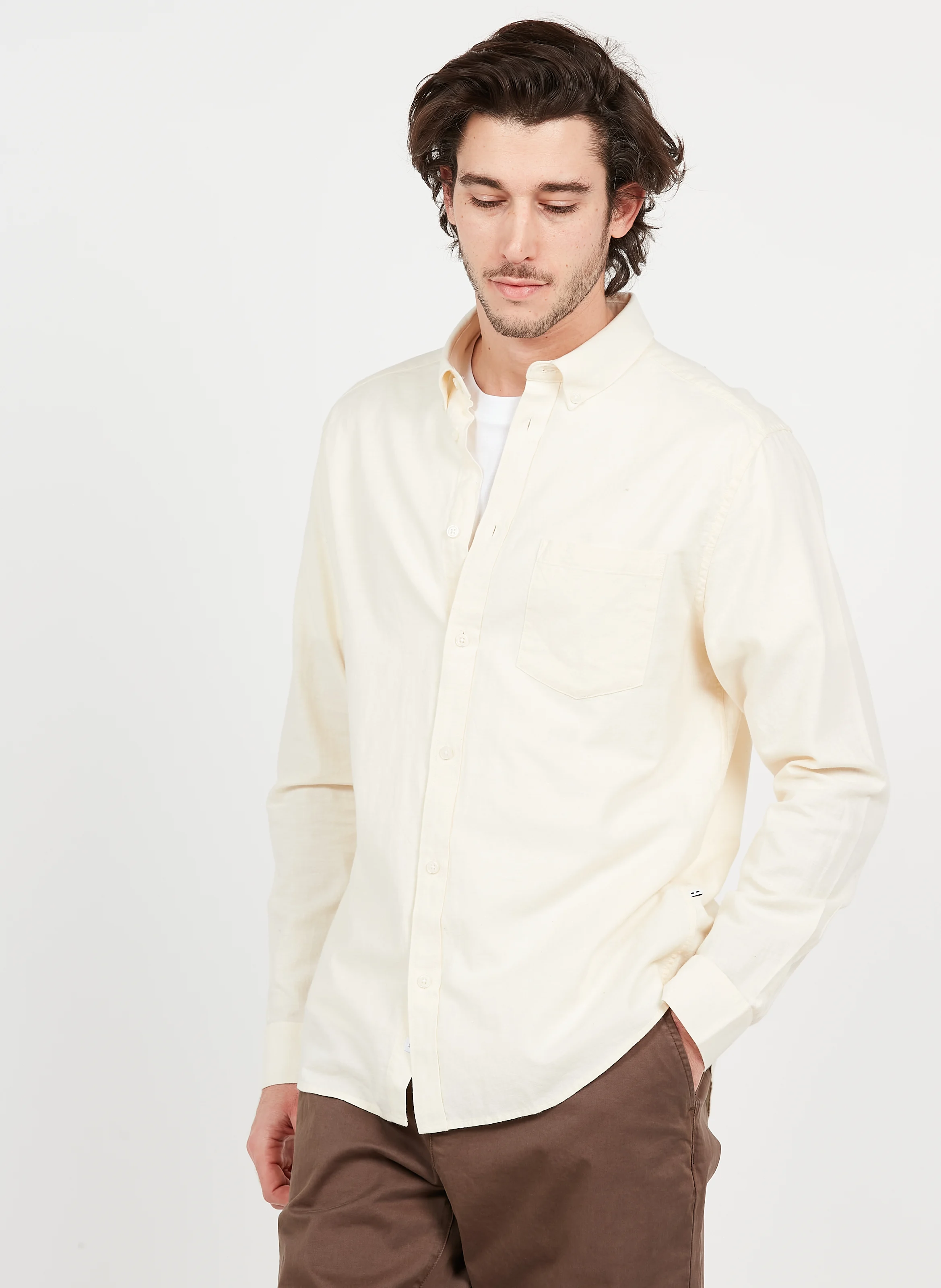 Jay 3.0 - Chemise regular-fit en coton bio | Blanc