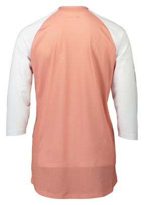 Maillot Manches 3/4 Femme Poc MTB Pure Rose/Blanc