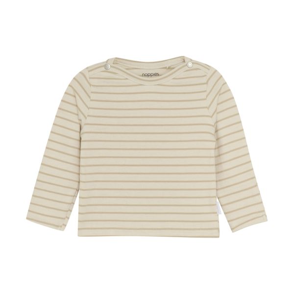 Noppies Nev Shirt met Lange Mouwen - Stripe - Maat 50 - Offwhite