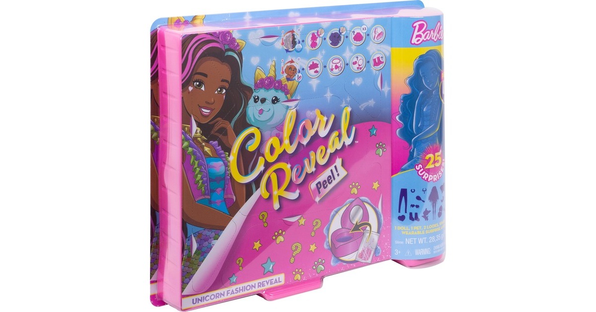 BarbieColor Reveal - Fantasy Fashion Eenhoorn Pop