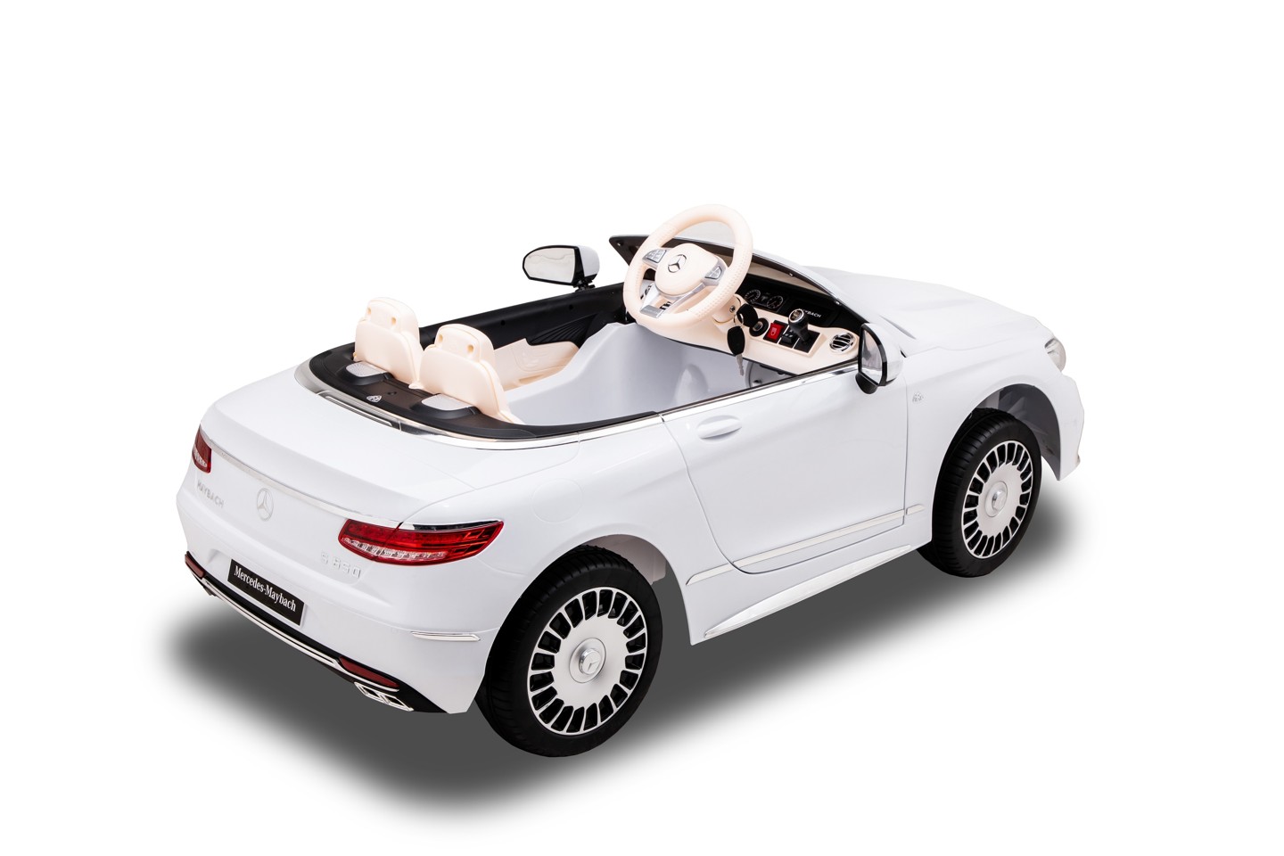 Race N' Ride - Mercedes Maybach S650 Cabriolet Elbil - Hvid
