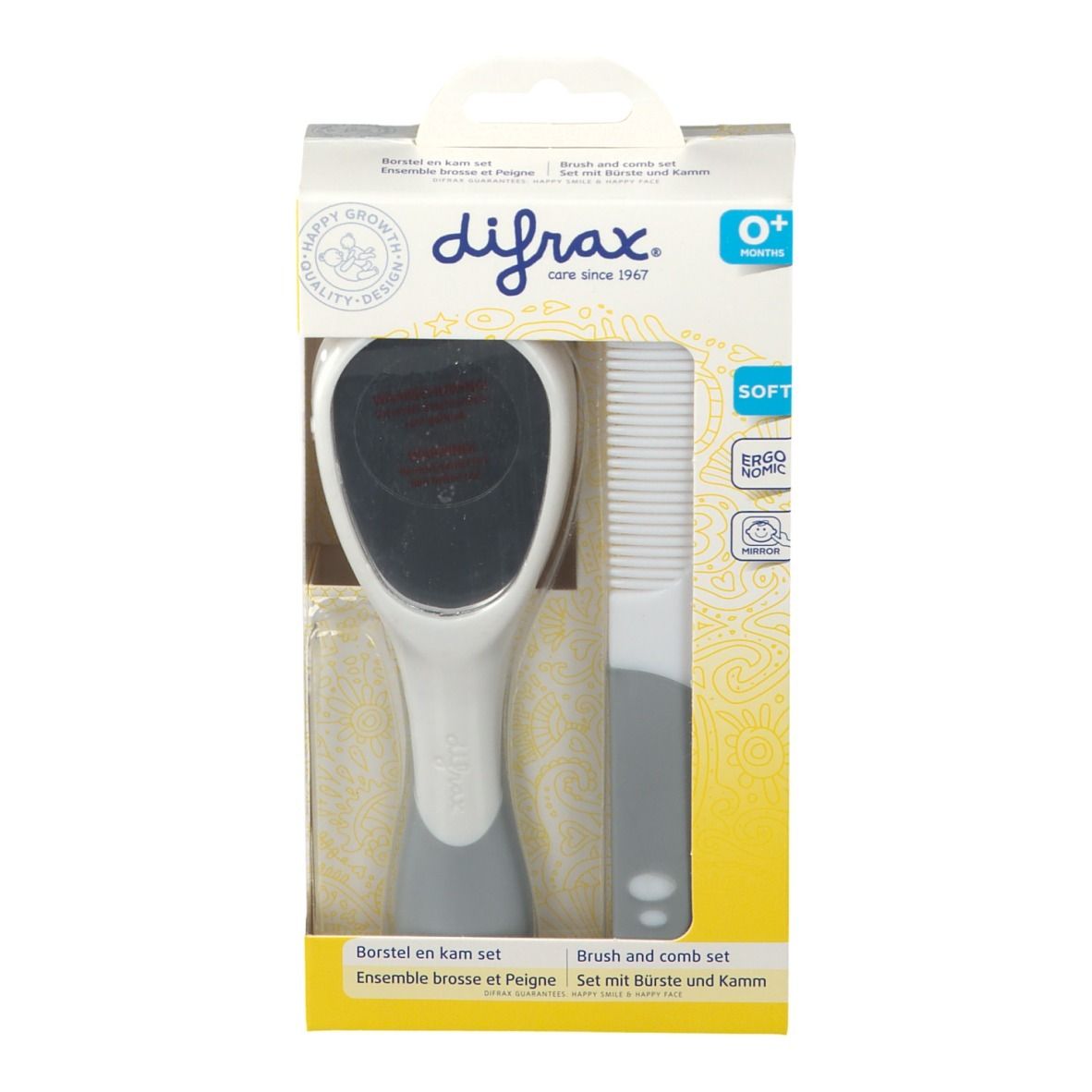 difrax® Babybürste und Kamm Set