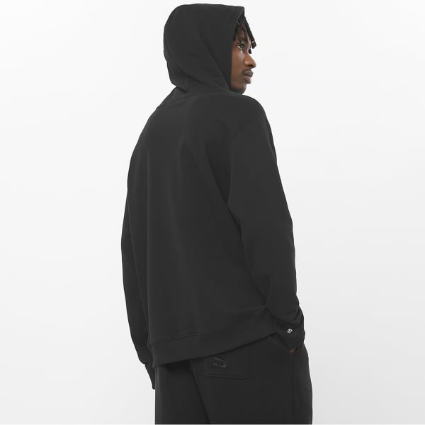 Sweatshirt SALOMON LOGO PERFORMANCE HOODIE DEEP BLACK
