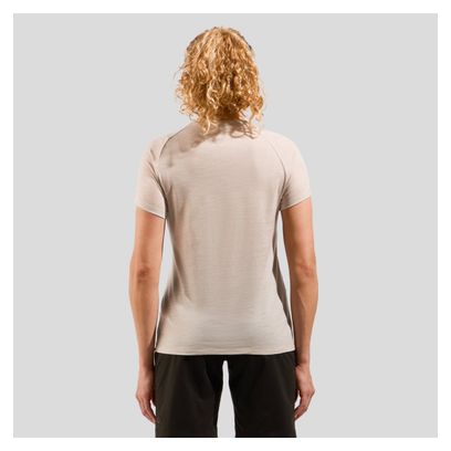T-shirt Technique Femme Oldo Ride 365 Performance Wool 130 Beige