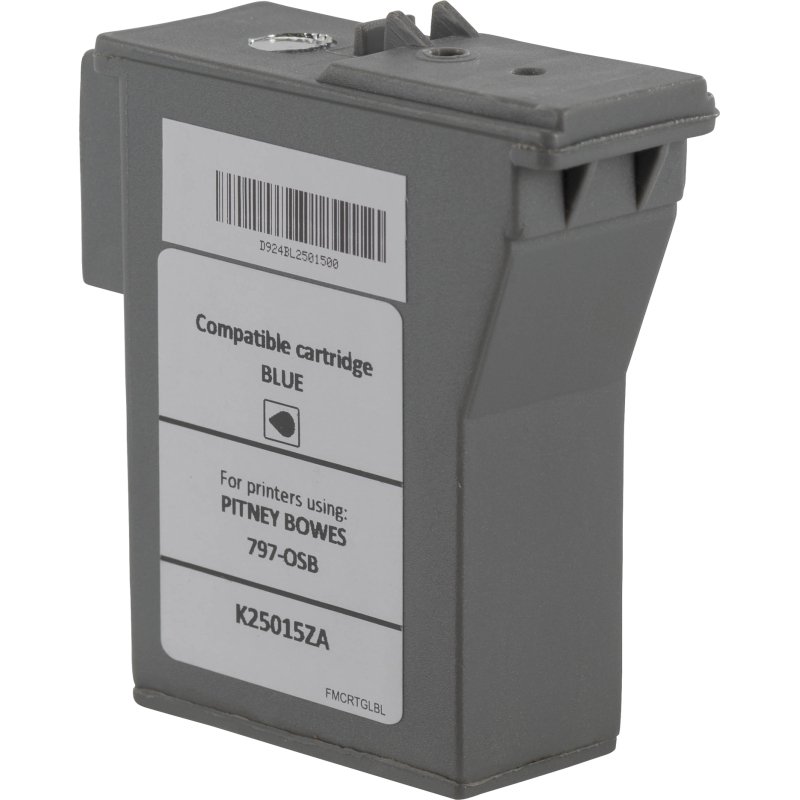 OWA - Cartouche bleue équivalente 797-0SB pour machine à affranchir Pitney Bowes DM50 / DM55