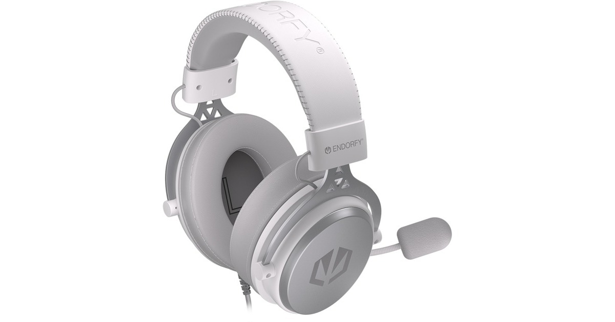 ENDORFYVIRO Plus USB Onyx White over-ear gaming headset  (Wit, USB-A, 3,5 mm aansluiting)