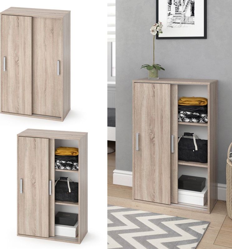 Vicco - Falk Kledingopslagkast - Sonoma - 68 x 108.5 cm - Schuifdeursysteem