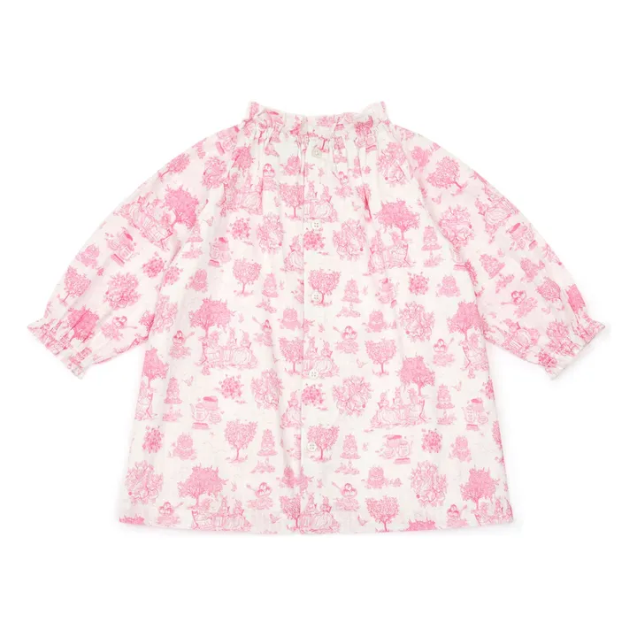 Bonton Robe Dahli Toile de Jouy | Rose