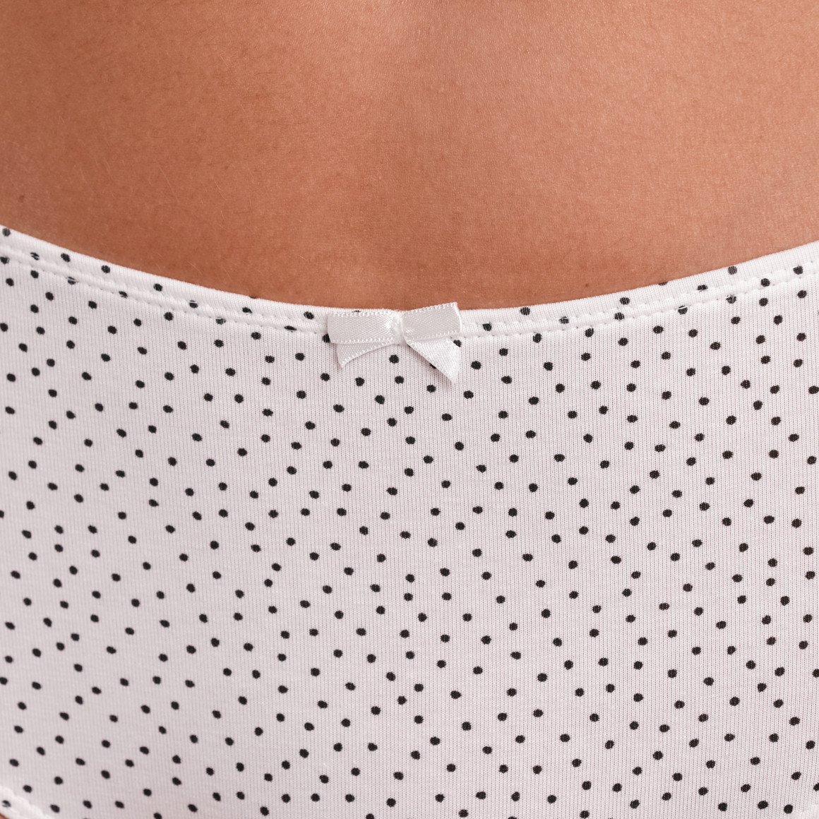 Gina Benotti 4 Damen Pantys mit Bio-Baumwolle weiss / schwarz