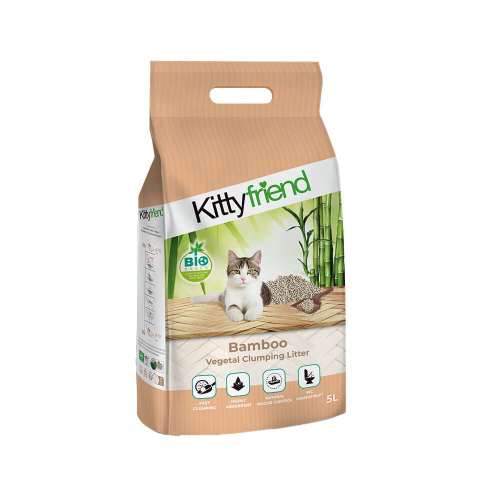 Kitty Friend Bamboo Clumping Kattenbakvulling