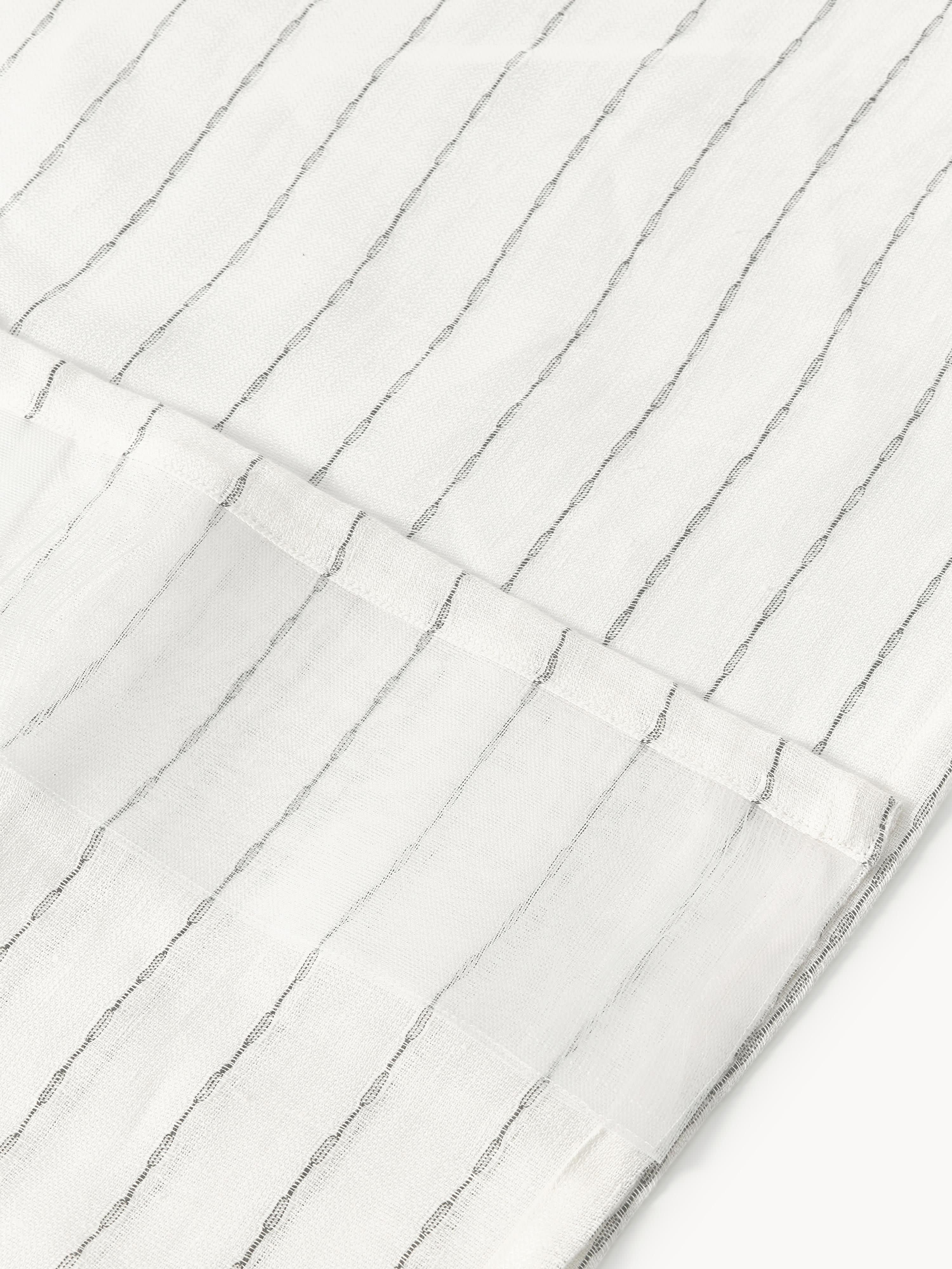 Transparante multi-band gordijnen Birch, 2-delig, B 130 cm