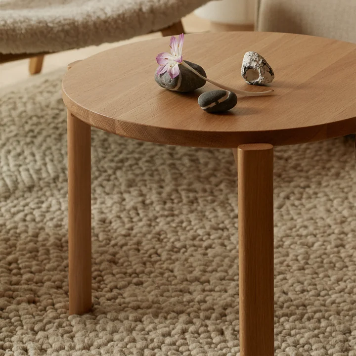 Audo - Passage Lounge Tisch, Ø 70 cm, Eiche natur