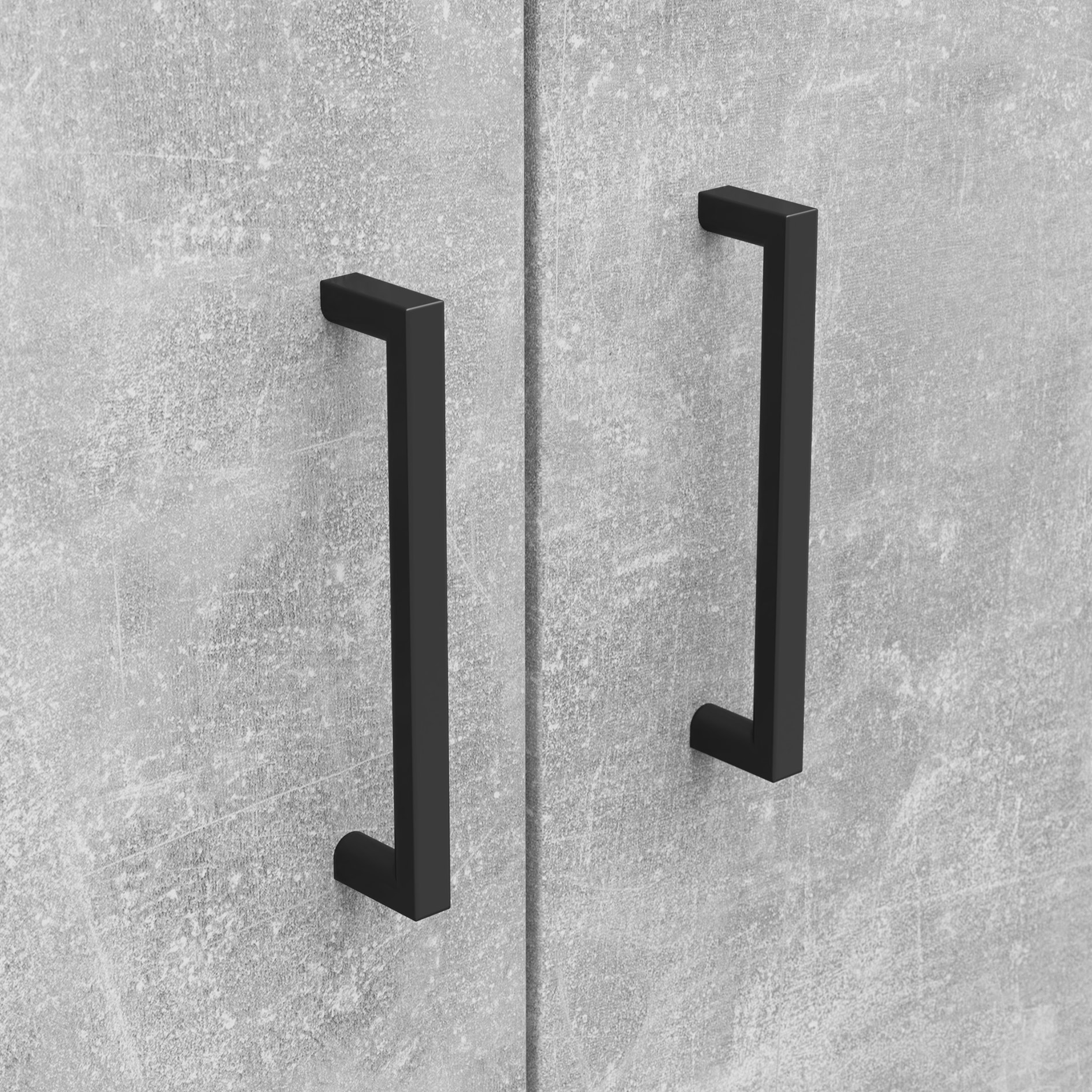 Kleiderschrank - Betonoptik - Breite 80 cm - XL-Tiefe