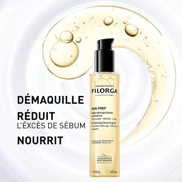 Filorga Duo Huile Démaquillante + Mousse Nettoyante Skin-Prep 2x150ml