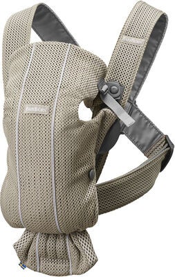 BabyBjörn Bæresele Mini 3D Mesh, Grey Greige