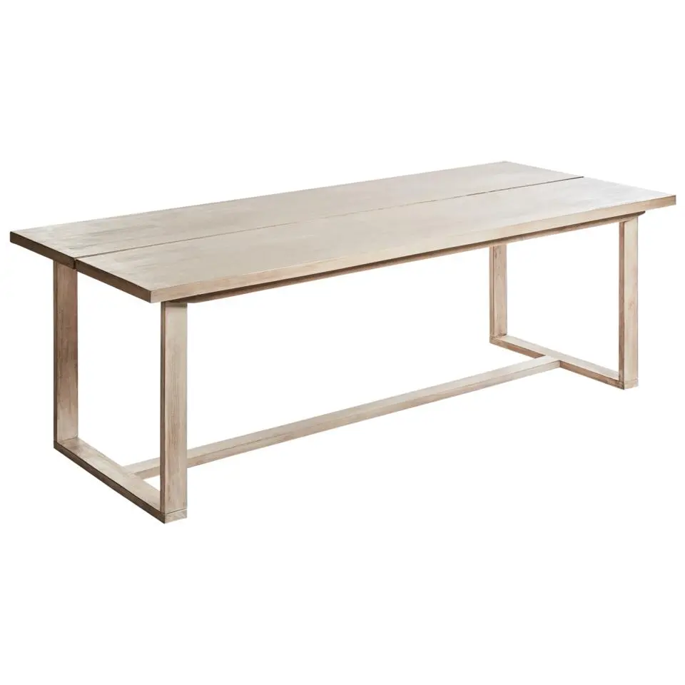 AZZANELLO - Tuintafel - Lichtbruin - 230 x 100 cm - Acaciahout