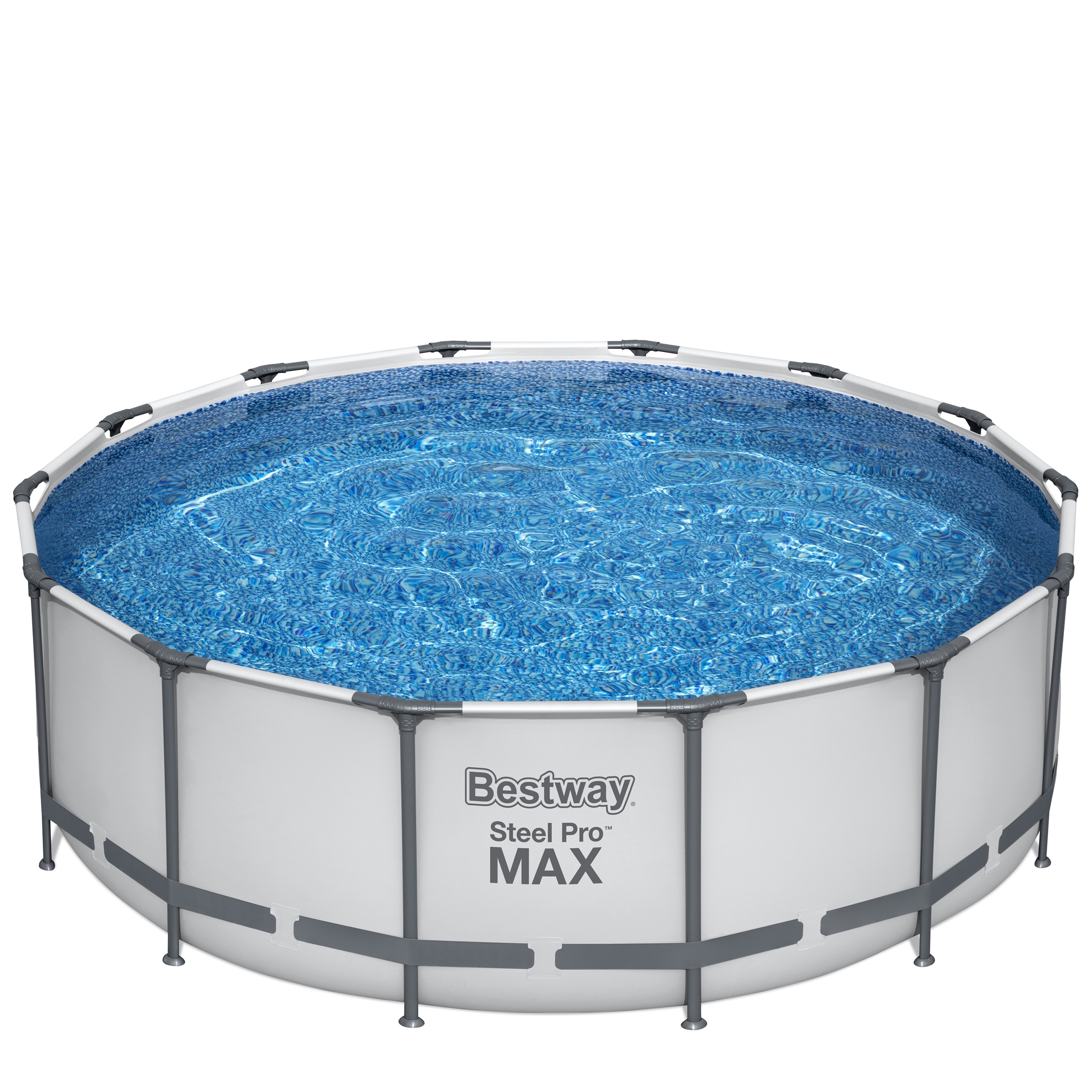 Bestway Pool Komplett-Set hellgrau 427 x 122 cm