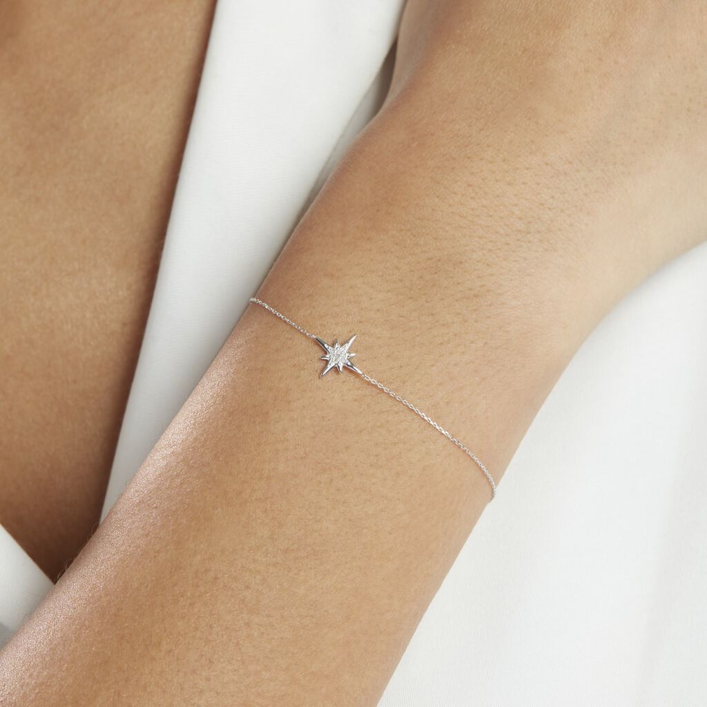 Bracelet Aveline Or Blanc Diamant