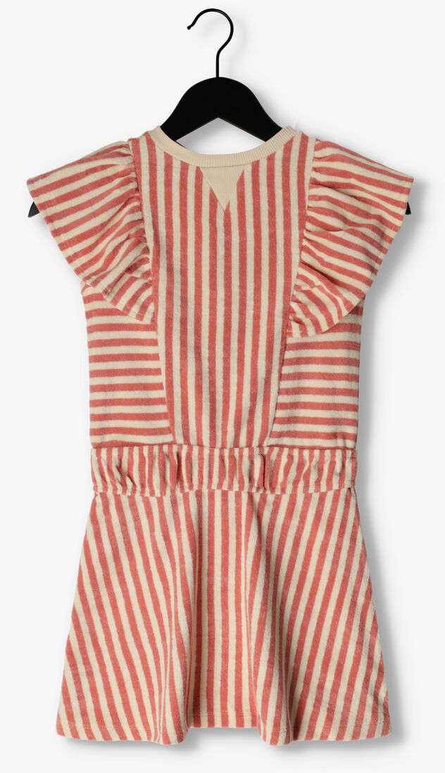 LIKE FLO roze like flo mini jurk yd terry ruffle dress