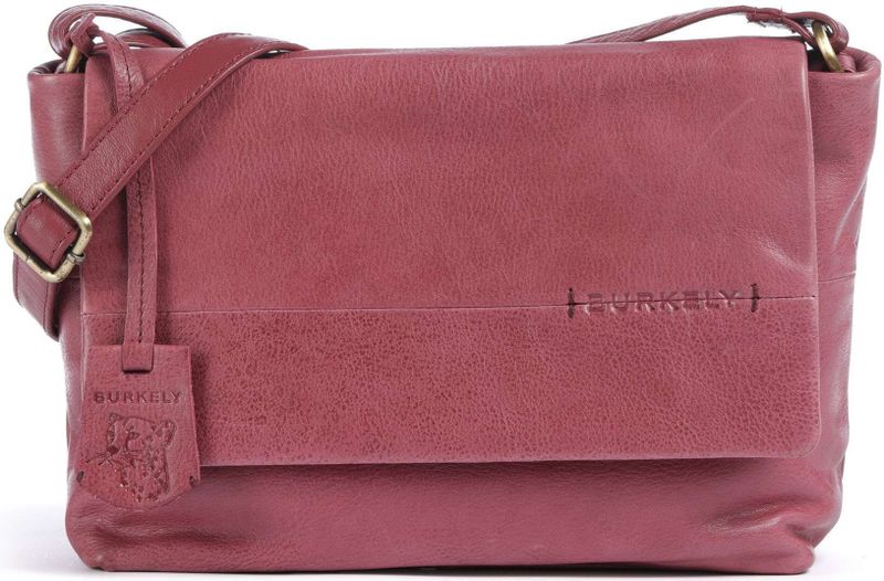 Burkely - Natural Norah - Crossbody Tas - Pink - Leer