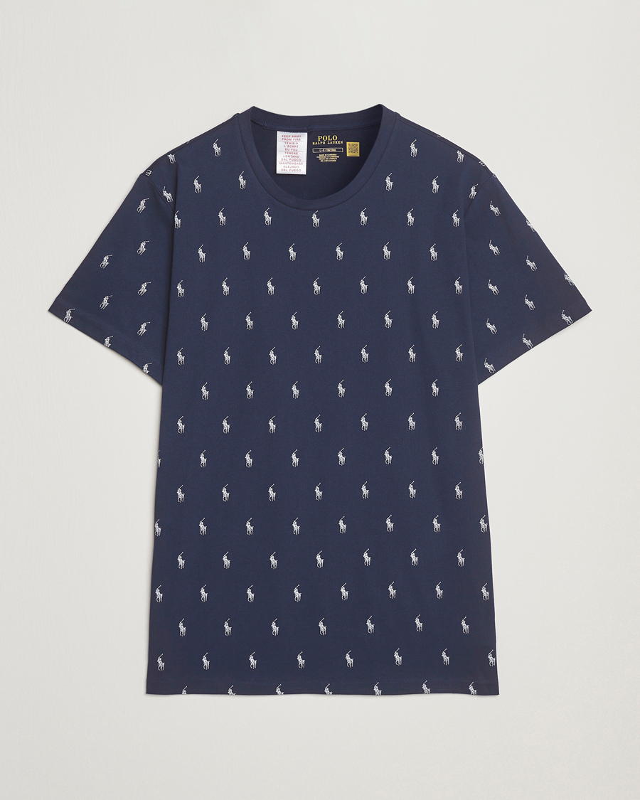 Polo Ralph Lauren All over Player Sleeping Tee Cruise Navy