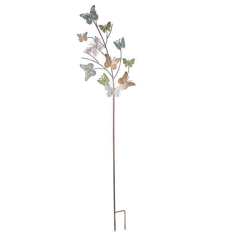 Tuteur déco papillon 33x151cm