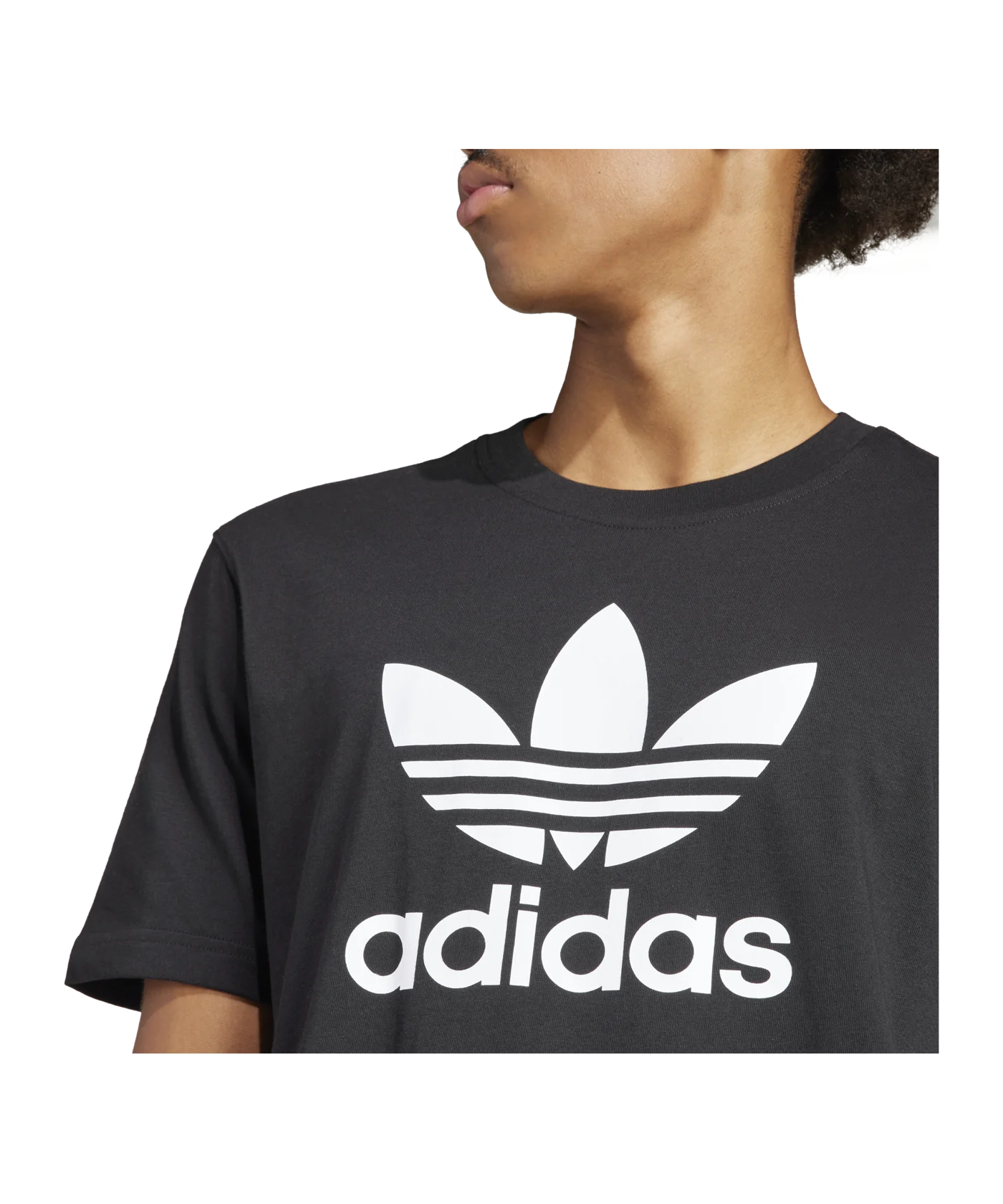 adidas Originals Adicolor Trefoil T-Shirt Schwarz