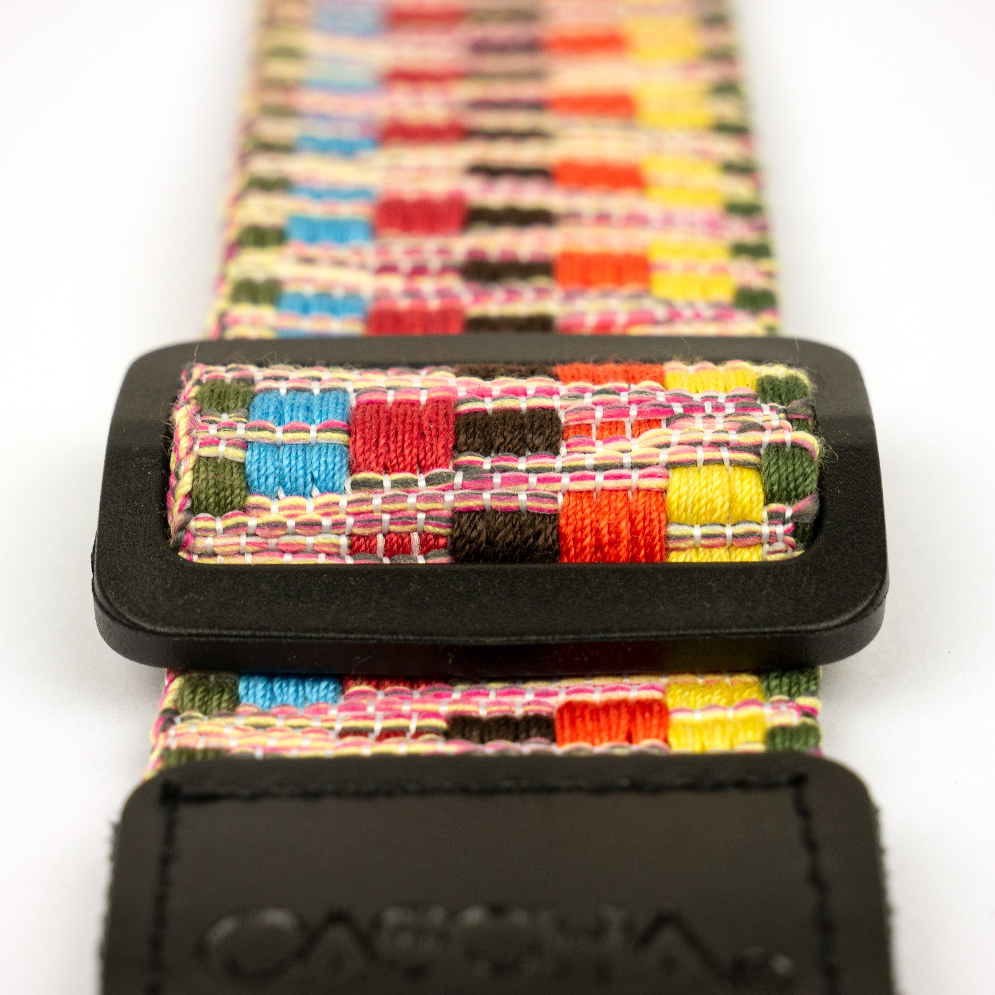 Cascha HH 2200 ukelele draagband jacquard regenboog