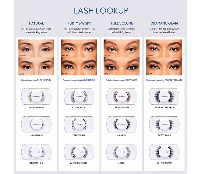 M•A•C 76 LASH Art Library Lashes