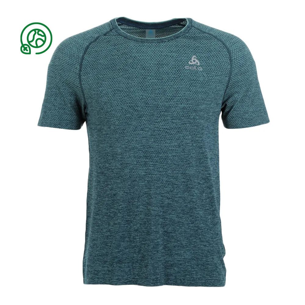 Odlo ESSENTIAL SEAMLESS - Maillot Homme saxony blue melange