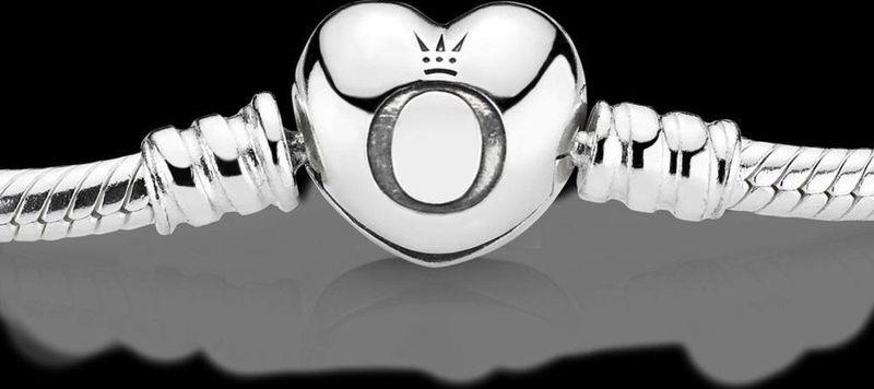 Pandora armband zilver 'Moments' hartsluiting 19