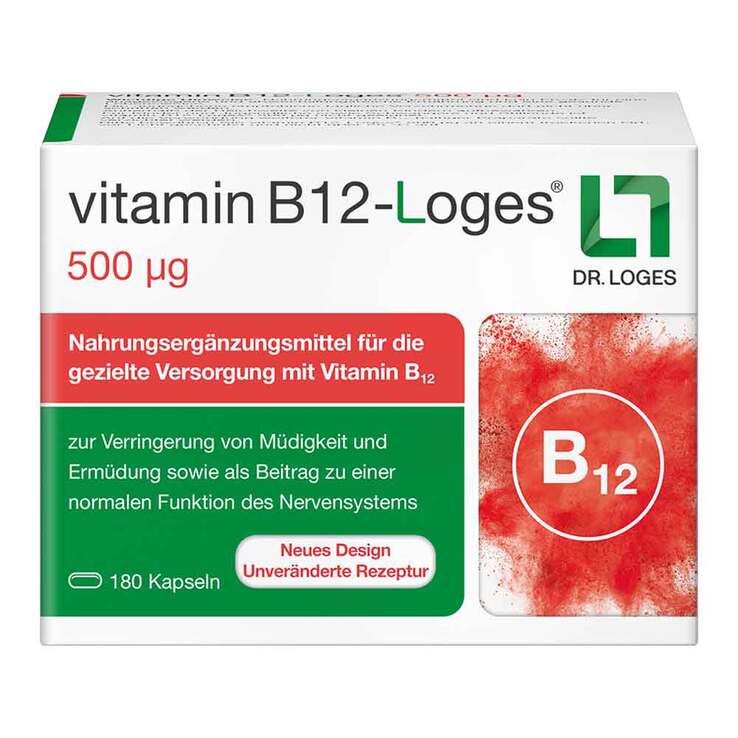 Vitamin B12-Loges 500 µg Kapseln, 180 St