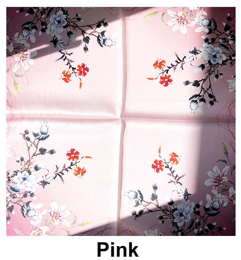 Frior - Bedrukte zijden sjaal (verschillende ontwerpen)