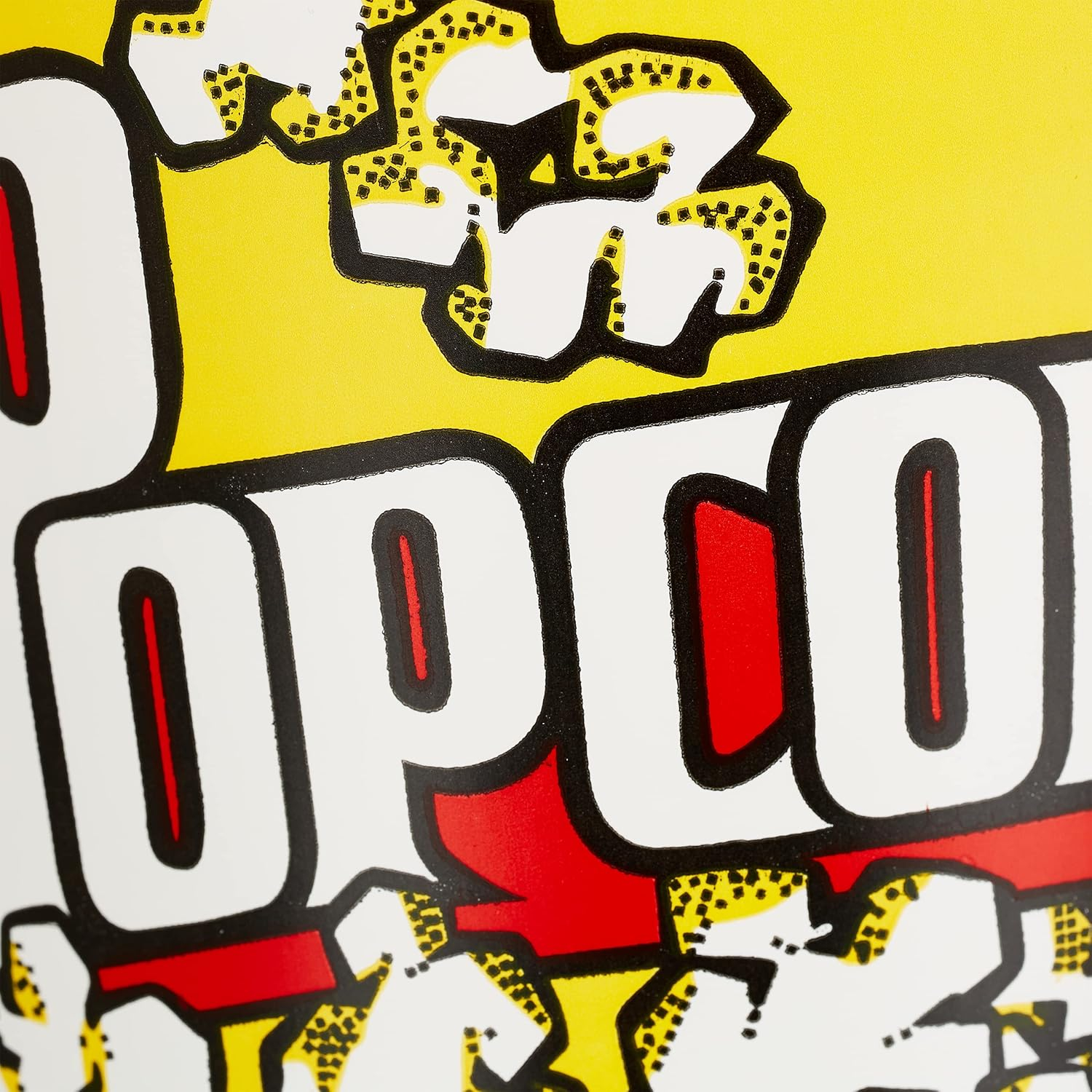(3er Set) 2l Mehrweg Popcorn Eimer Retro Kino Becher Süssigkeiten Box Candy Bucket für Party / Filmeabend - Gelb