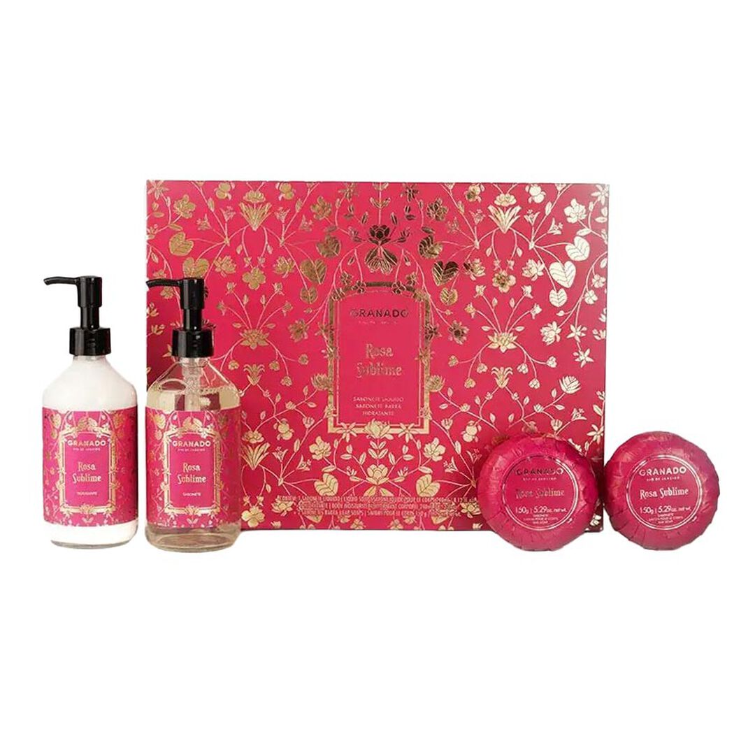 Rosa Sublime Kit Sabonetes & Hidratante Rosa Sublime - 780ml